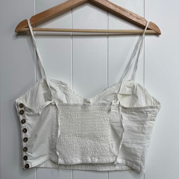 Free People set co-ord crop top and midi skirt pleated matching set boho XS - Picture 6 of 11